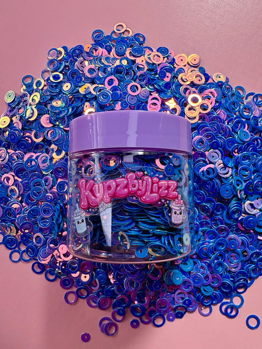 Circle purple blue pvc