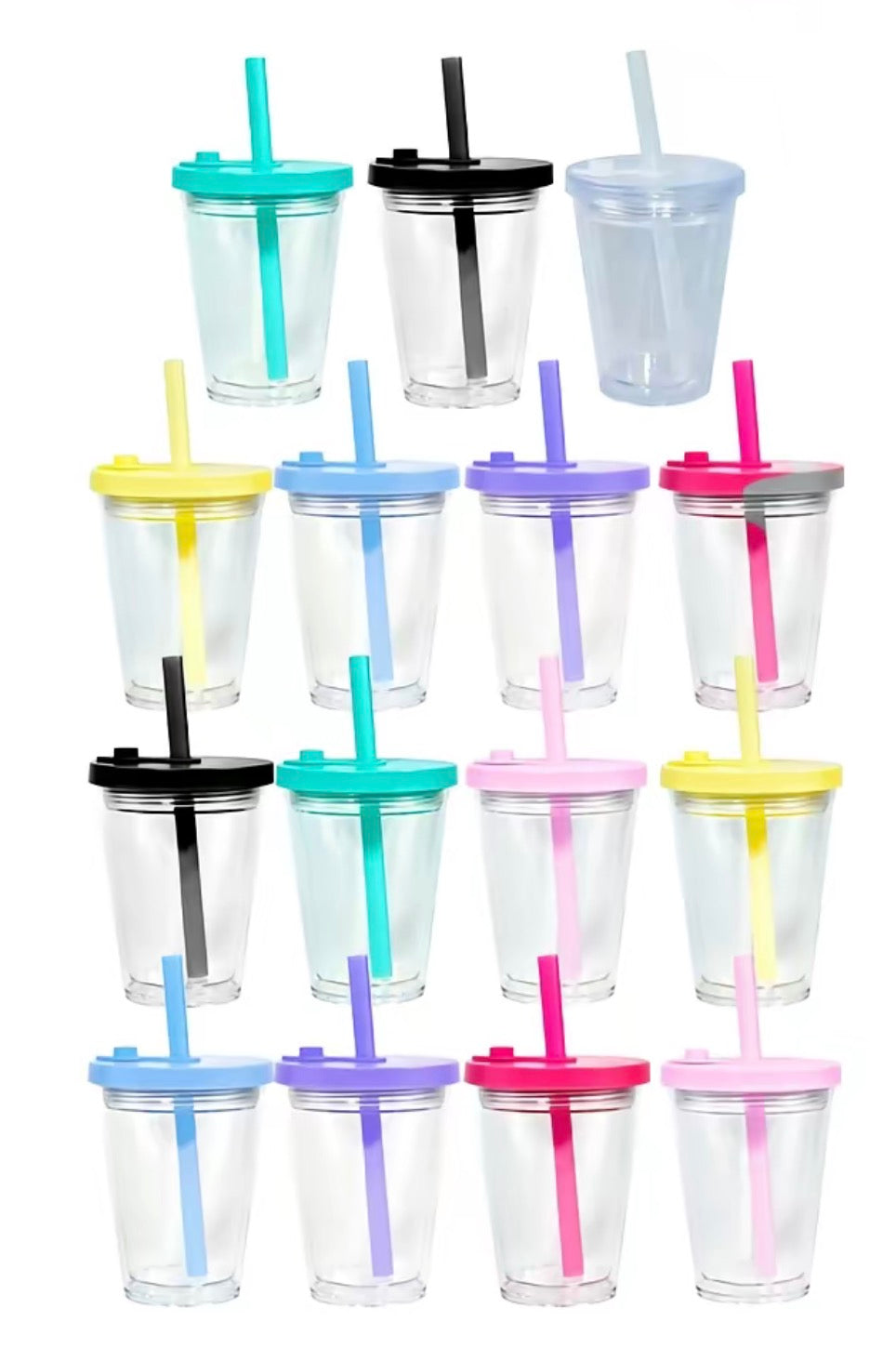 12oz color lid leak proof